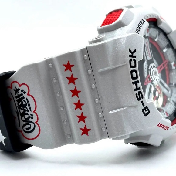 CASIO G-SHOCK X ERIC HAZE Collaboration 30th Anniversary GA-110EH-8AJR Silver - Picture 9 of 11